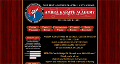 Desktop Screenshot of ambrakarate.com